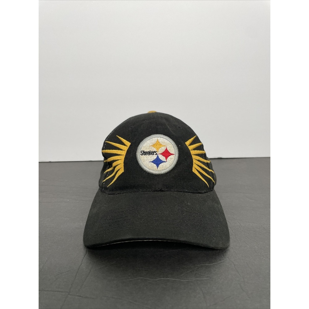 Vintage 90s Pittsburgh Steelers Starter NFL Pro Line Adjustable Black Hat